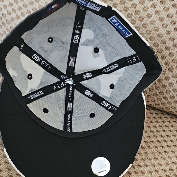 Authentic New Era 59fifty Los Angeles Dodgers Black Gray Camo Fitted Hat - Picture 8 of 8